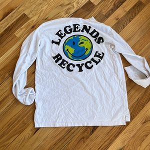 Ghost Lifestyle White Earth Day “Legends Recycle” Long Sleeve Tee